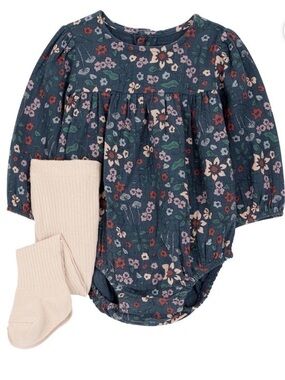 Carter’s floral 2 piece outfit girls NWT